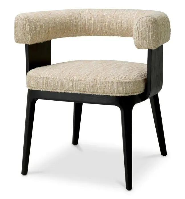 Eichholtz A119681 Dining Chair Dubois Bouclé Sonata Cream Eichholtz A119681 Dining Chair Dubois Bouclé Sonata Cream