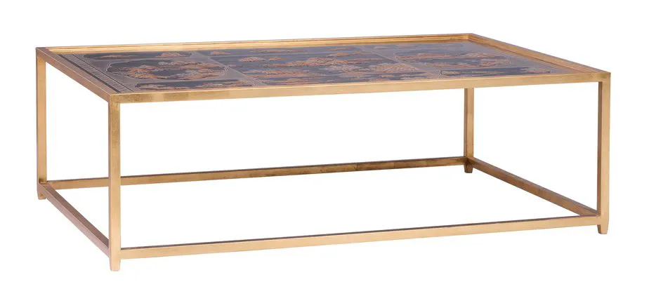Chelsea House C10134 Chinoiserie Coffee Table Black