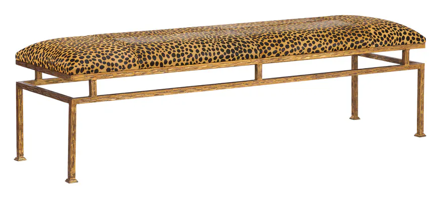 Chelsea House C10265 Leopard Metal Bench Chelsea House C10265 Leopard Metal Bench
