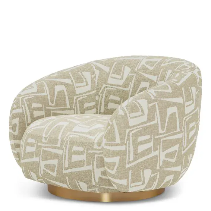 Eichholtz CMA0002 Swivel Chair Brice in Davenport Light Grey