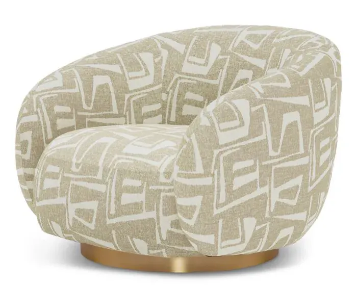 Eichholtz CMA0002 Swivel Chair Brice in Davenport Light Grey Eichholtz CMA0002 Swivel Chair Brice in Davenport Light Grey