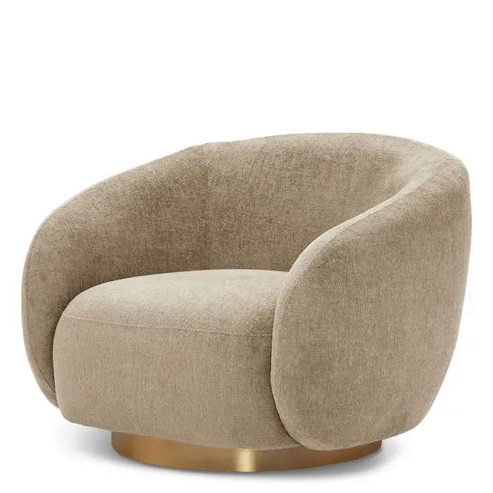 Eichholtz CMA0004 Swivel Chair Brice in Hastings Beige