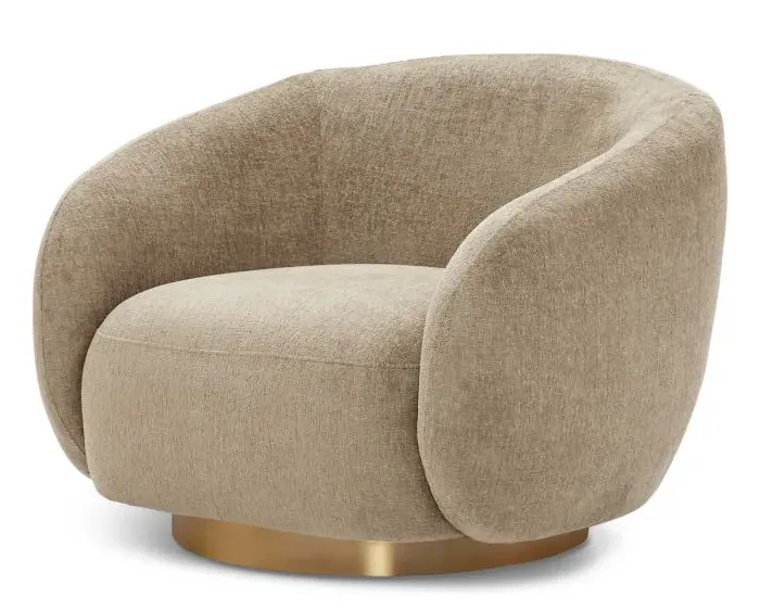 Eichholtz CMA0004 Swivel Chair Brice in Hastings Beige Eichholtz CMA0004 Swivel Chair Brice in Hastings Beige