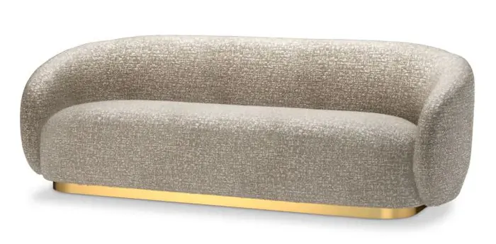Eichholtz CMA0011 Sofa Brice in Montclaire Silver Eichholtz CMA0011 Sofa Brice in Montclaire Silver