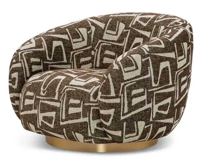 Eichholtz CMA0026 Swivel Chair Brice in Davenport Dark Brown