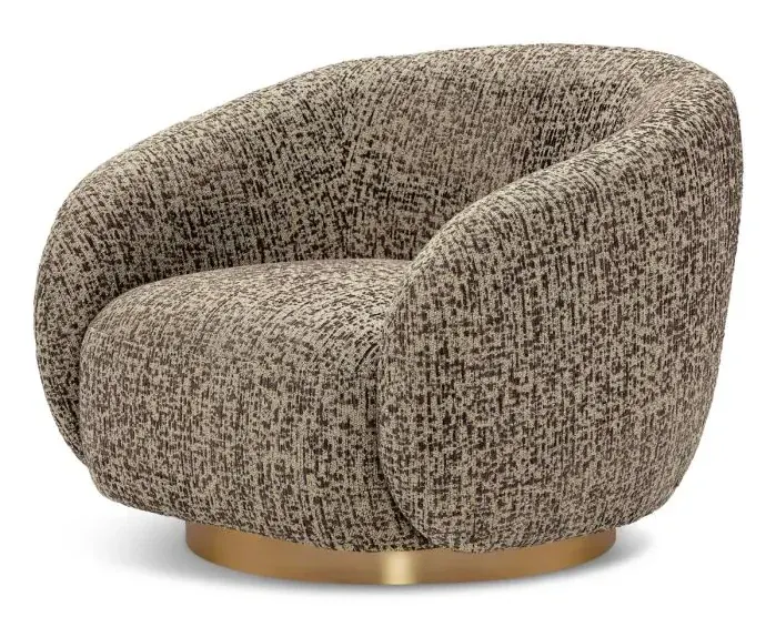 Eichholtz CMA0028 Swivel Chair Brice in Montclaire Dark Brown