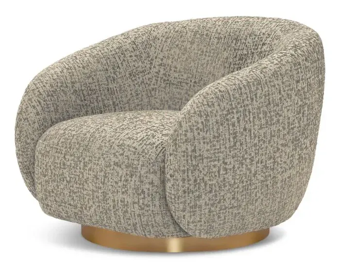 Eichholtz CMA0029 Swivel Chair Brice in Montclaire Warm Grey