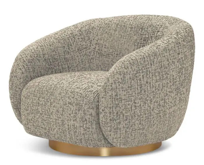 Eichholtz CMA0029 Swivel Chair Brice in Montclaire Warm Grey Eichholtz CMA0029 Swivel Chair Brice in Montclaire Warm Grey