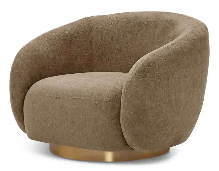 Eichholtz CMA0030 Swivel Chair Brice in Hastings Brown