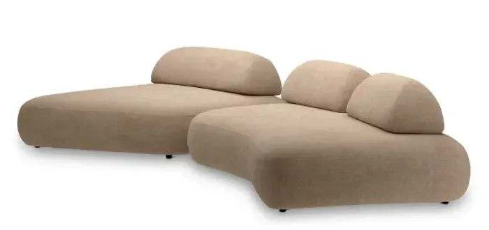 Eichholtz CMA0186 Modular Sofa Grand Avenue Ottoman in Stratfort Honey