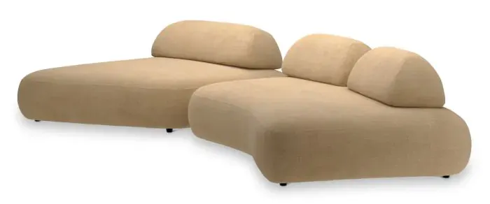 Eichholtz CMA0220 Sofa Residenza in Stratfort Sand Eichholtz CMA0220 Sofa Residenza in Stratfort Sand