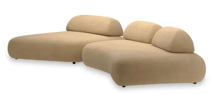 Eichholtz CMA0220 Sofa Residenza in Stratfort Sand Eichholtz CMA0220 Sofa Residenza in Stratfort Sand