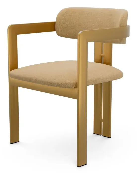 Eichholtz CMA0265 Dining Chair Donato in Stratfort Honey Eichholtz CMA0265 Dining Chair Donato in Stratfort Honey