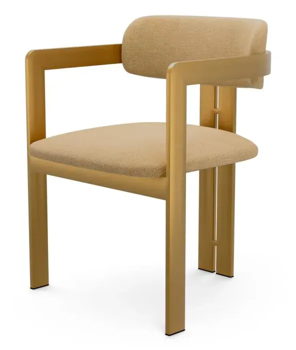 Eichholtz CMA0265 Dining Chair Donato in Stratfort Honey Eichholtz CMA0265 Dining Chair Donato in Stratfort Honey