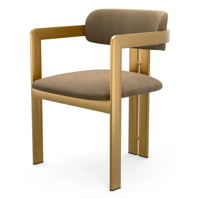 Eichholtz CMA0266 Dining Chair Donato in Stratfort Brown