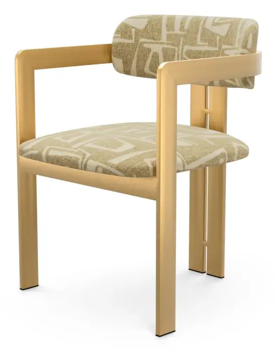 Eichholtz CMA0269 Dining Chair Donato in Davenport Light Brown Eichholtz CMA0269 Dining Chair Donato in Davenport Light Brown