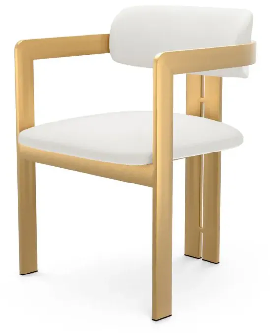 Eichholtz CMA0285 Dining Chair Donato in Muslin White Eichholtz CMA0285 Dining Chair Donato in Muslin White