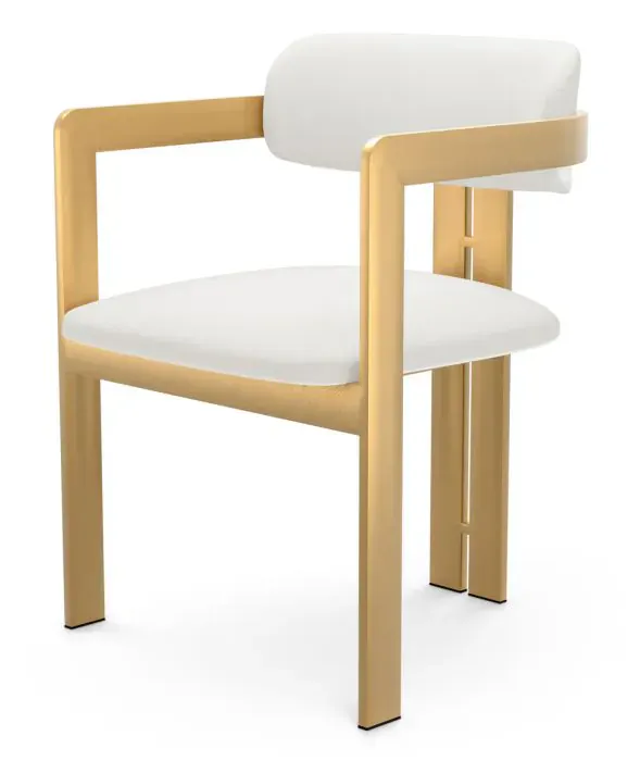 Eichholtz CMA0285 Dining Chair Donato in Muslin White Eichholtz CMA0285 Dining Chair Donato in Muslin White