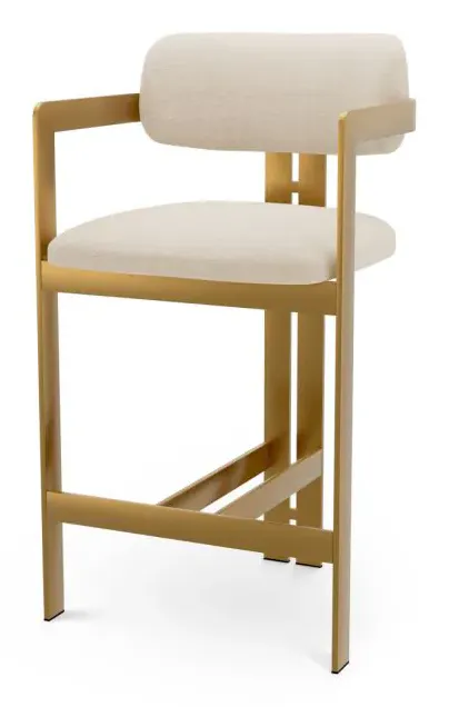 Eichholtz CMA0286 Counter Stool Donato in Stratfort Pearl Eichholtz CMA0286 Counter Stool Donato in Stratfort Pearl