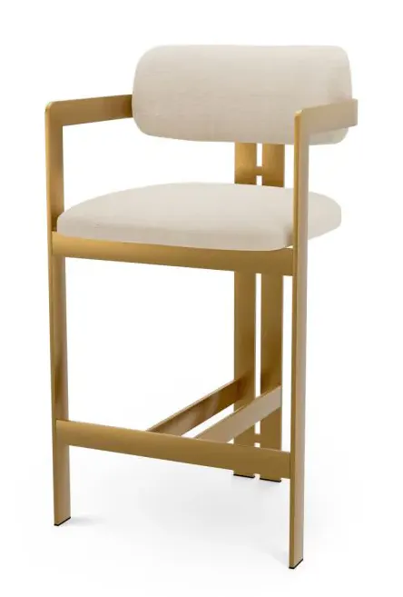 Eichholtz CMA0286 Counter Stool Donato in Stratfort Pearl Eichholtz CMA0286 Counter Stool Donato in Stratfort Pearl