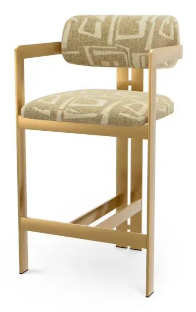 Eichholtz CMA0292 Counter Stool Donato in Davenport Light Brown Eichholtz CMA0292 Counter Stool Donato in Davenport Light Brown