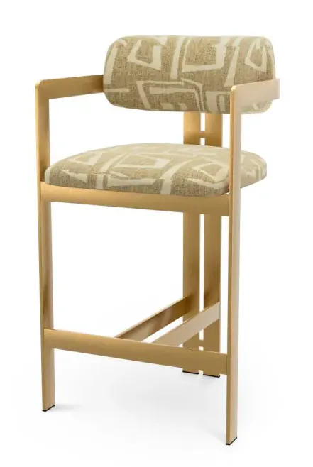 Eichholtz CMA0292 Counter Stool Donato in Davenport Light Brown Eichholtz CMA0292 Counter Stool Donato in Davenport Light Brown