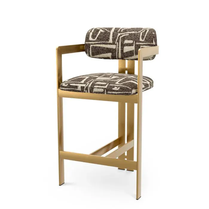 Eichholtz CMA0293 Counter Stool Donato in Davenport Dark Brown