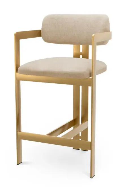 Eichholtz CMA0298 Counter Stool Donato in Hastings Beige Eichholtz CMA0298 Counter Stool Donato in Hastings Beige