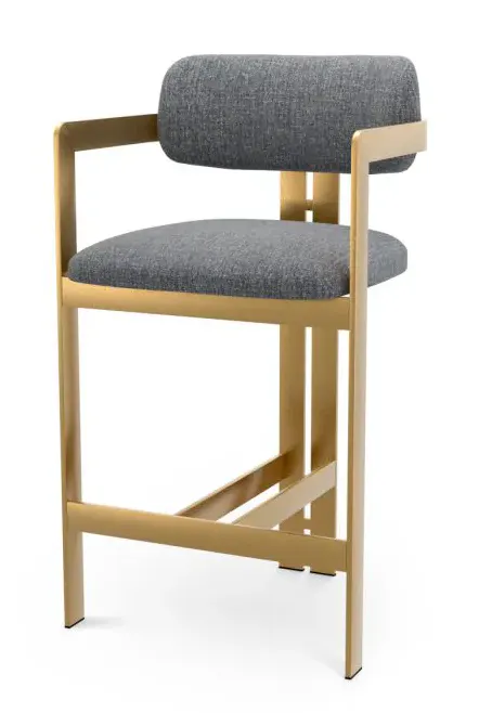 Eichholtz CMA0301 Counter Stool Donato in Hastings Light Blue Eichholtz CMA0301 Counter Stool Donato in Hastings Light Blue