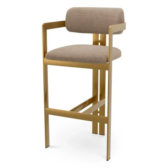 Eichholtz CMA0310 Bar Stool Donato in Stratfort Warm Grey