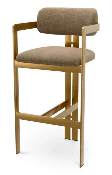 Eichholtz CMA0312 Bar Stool Donato in Stratfort Brown Eichholtz CMA0312 Bar Stool Donato in Stratfort Brown