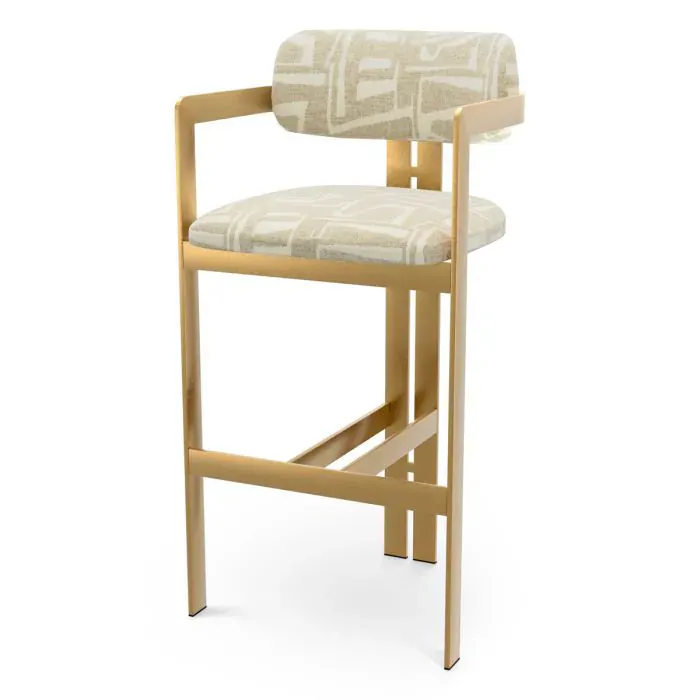 Eichholtz CMA0314 Bar Stool Donato in Davenport Light Grey