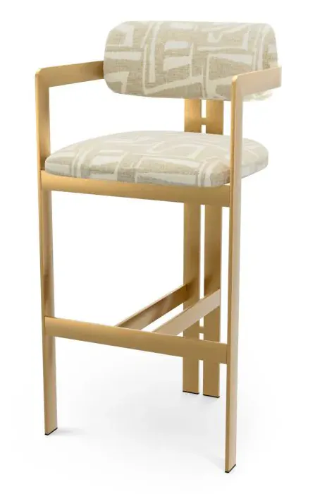 Eichholtz CMA0314 Bar Stool Donato in Davenport Light Grey Eichholtz CMA0314 Bar Stool Donato in Davenport Light Grey