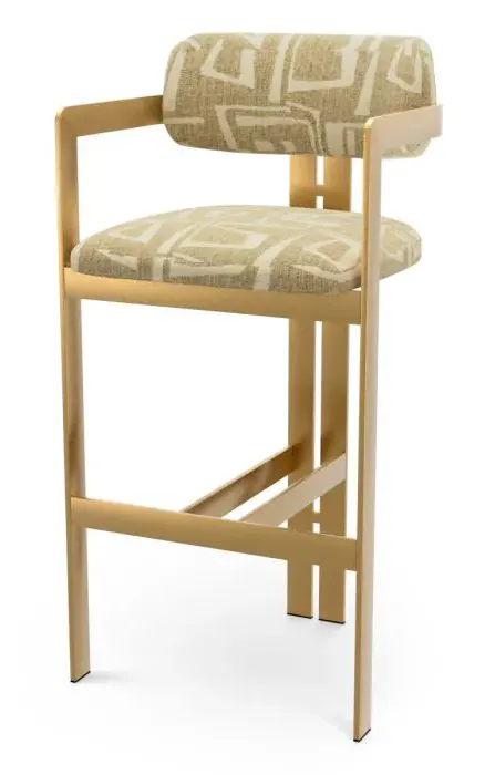 Eichholtz CMA0315 Bar Stool Donato in Davenport Light Brown Eichholtz CMA0315 Bar Stool Donato in Davenport Light Brown