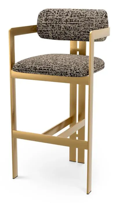 Eichholtz CMA0319 Bar Stool Donato in Montclair Dark Brown Eichholtz CMA0319 Bar Stool Donato in Montclair Dark Brown