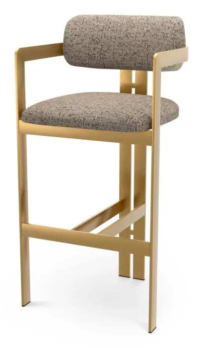 Eichholtz CMA0320 Bar Stool Donato in Montclair Warm Grey Eichholtz CMA0320 Bar Stool Donato in Montclair Warm Grey