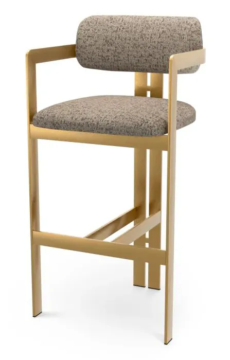 Eichholtz CMA0320 Bar Stool Donato in Montclair Warm Grey Eichholtz CMA0320 Bar Stool Donato in Montclair Warm Grey
