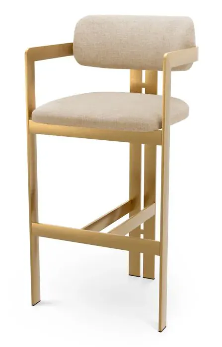 Eichholtz CMA0321 Bar Stool Donato in Hastings Beige Eichholtz CMA0321 Bar Stool Donato in Hastings Beige