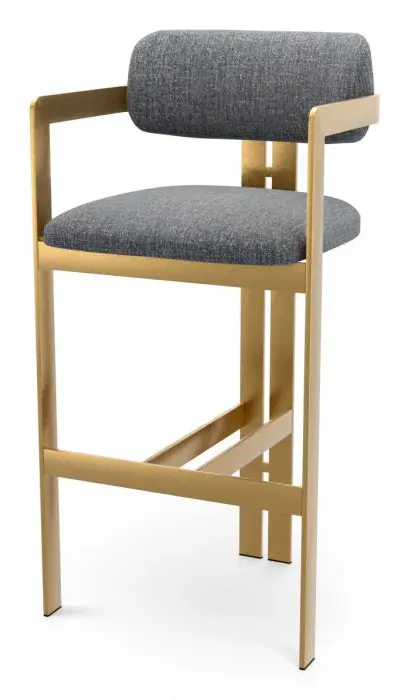 Eichholtz CMA0324 Bar Stool Donato in Hastings Light Blue Eichholtz CMA0324 Bar Stool Donato in Hastings Light Blue