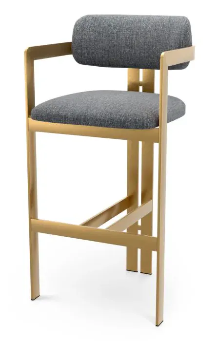 Eichholtz CMA0324 Bar Stool Donato in Hastings Light Blue Eichholtz CMA0324 Bar Stool Donato in Hastings Light Blue