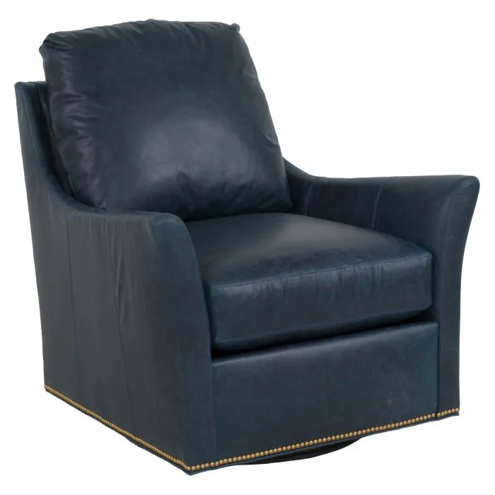 Fairfield 2770-32 Flared Arm Swivel Glider Knife Edge Back in Leather Fairfield 2770-32 Flared Arm Swivel Glider Knife Edge Back in Leather