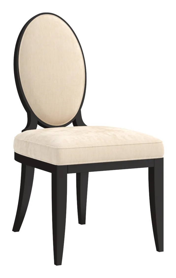 ART Furniture 351206-2761 Boulevard Upholstered Side Chair in Raven Black ART Furniture 351206-2761 Boulevard Upholstered Side Chair in Raven Black