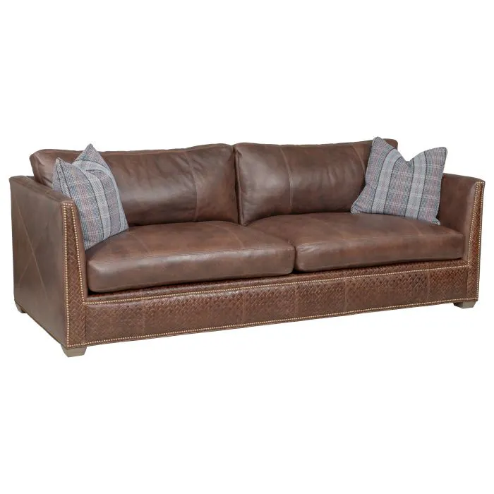 Fairfield P-2604-93-B Chesterfield 93″ Sofa in Leather
