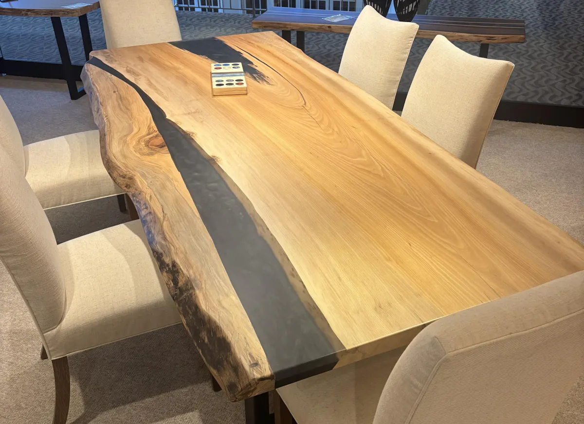 Still Fork 46X104110 Maple Live Edge Dining Table Still Fork 46X104110 Maple Live Edge Dining Table
