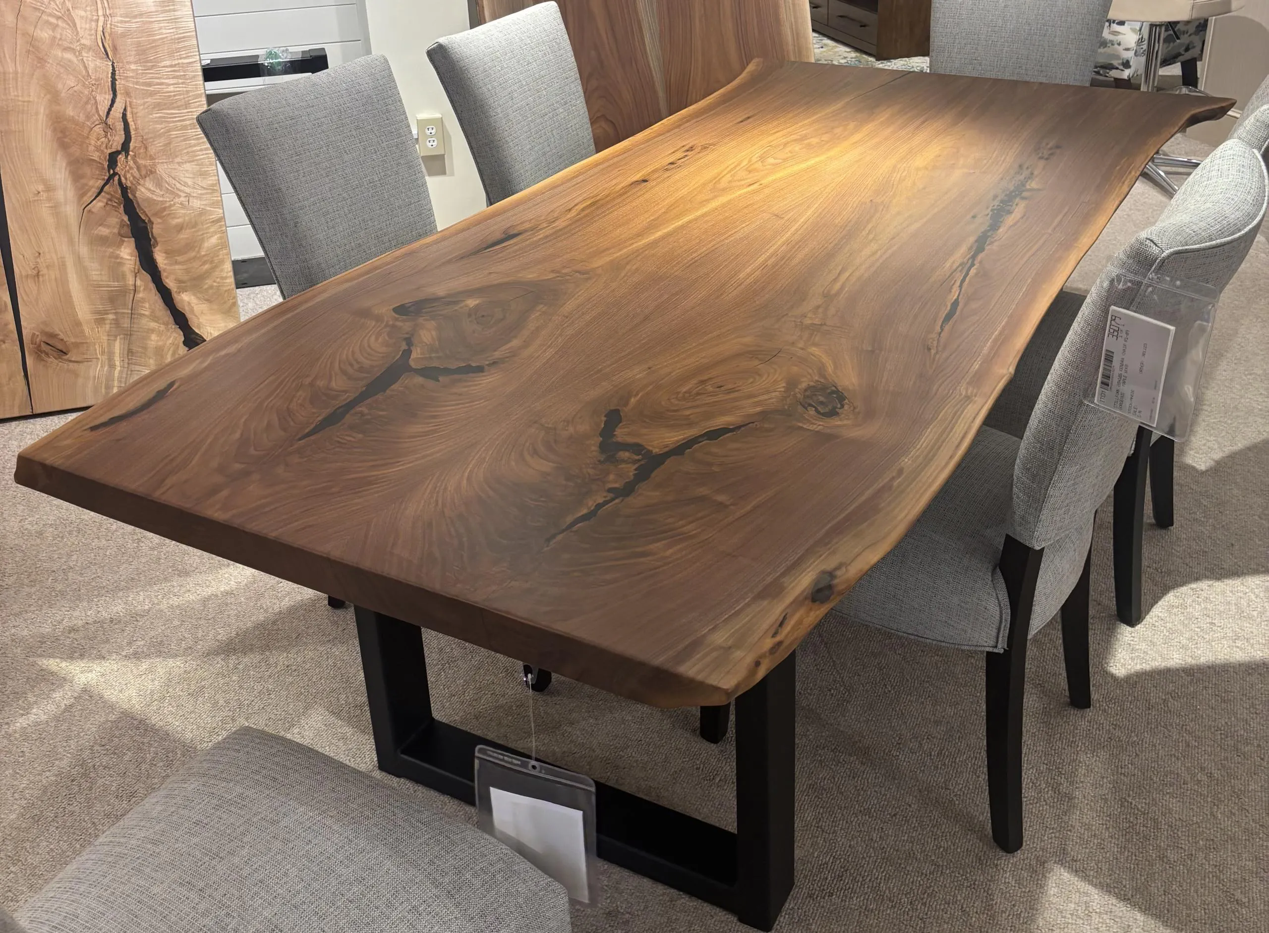 Still Fork 4248 Walnut Live Edge Dining Table