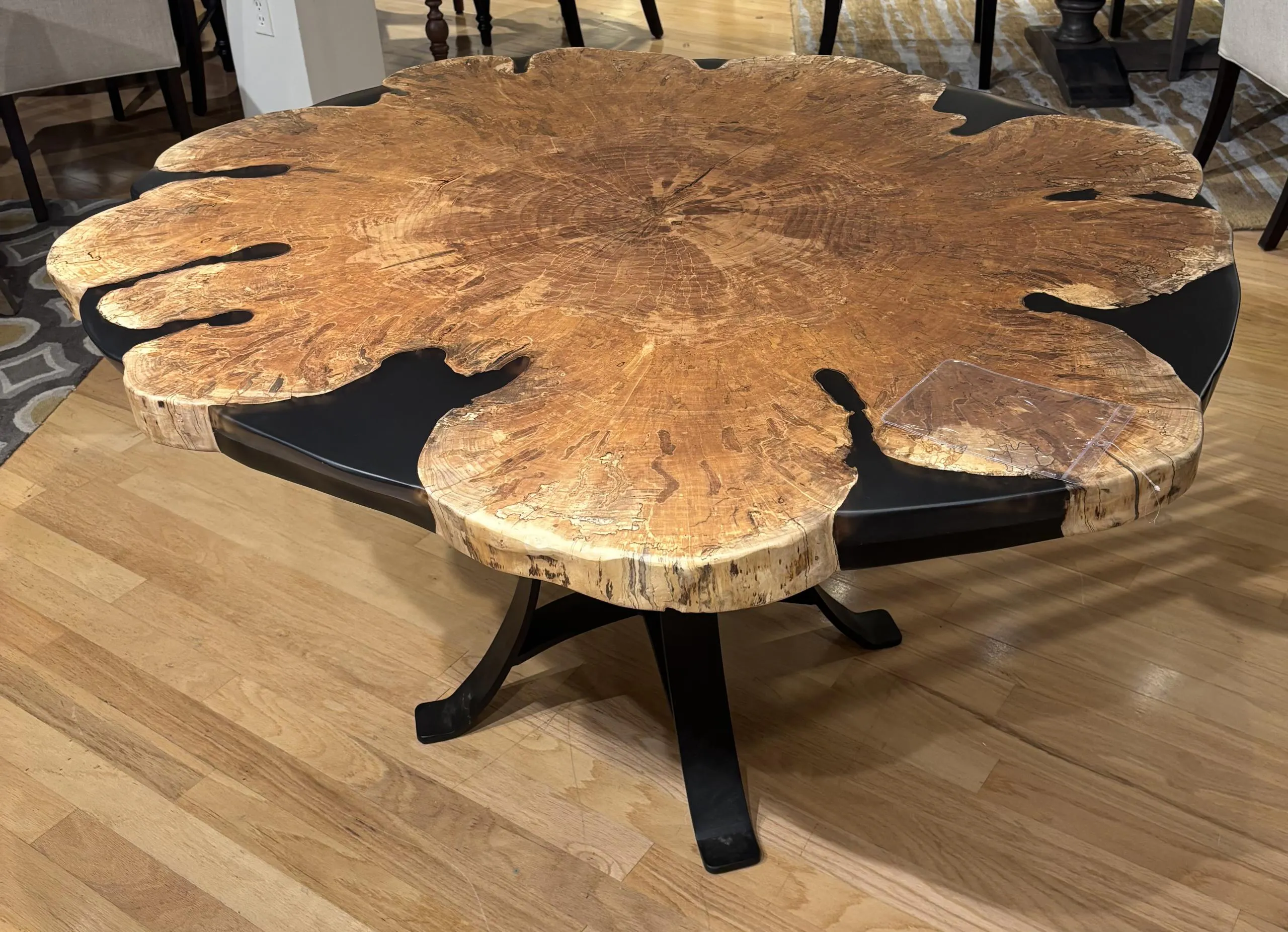 Still Fork 3510 Maple Round Live Edge Dining Table