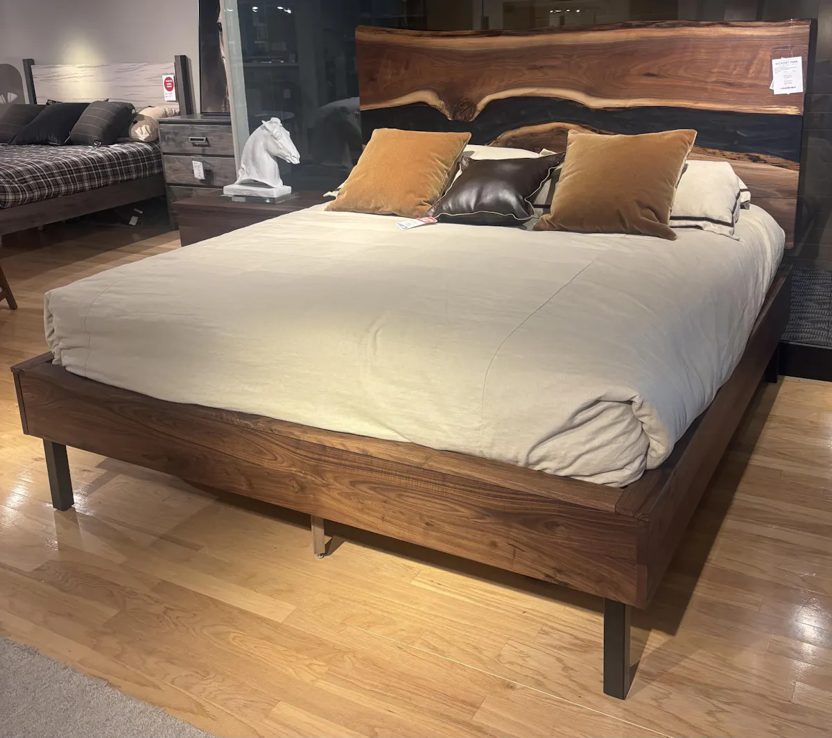 Still Fork EZ1101K Live Edge King Platform Bed Still Fork EZ1101K Live Edge King Platform Bed
