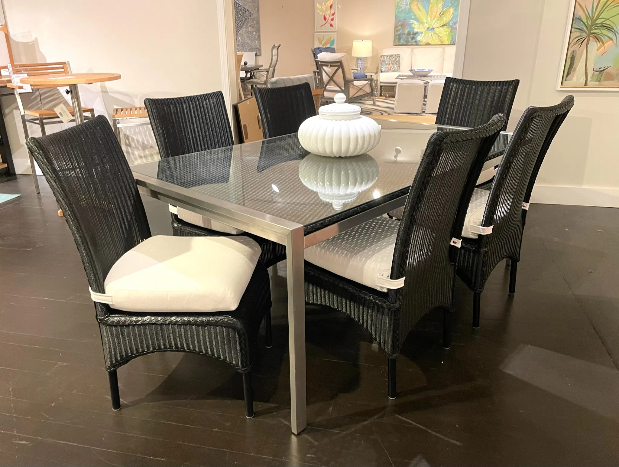 Lloyd Flanders 203072 Elements Rectangular Dining Table and Chairs