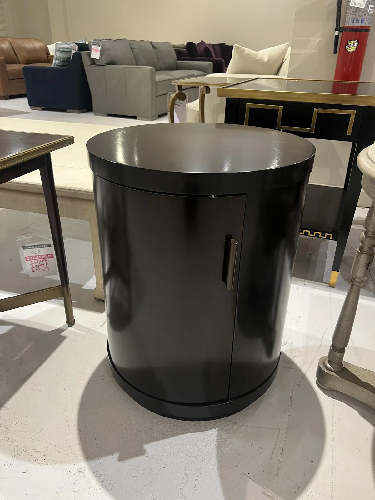 Century 849-627L/50 Door Commode - Left Facing Century 849-627L/50 Door Commode - Left Facing