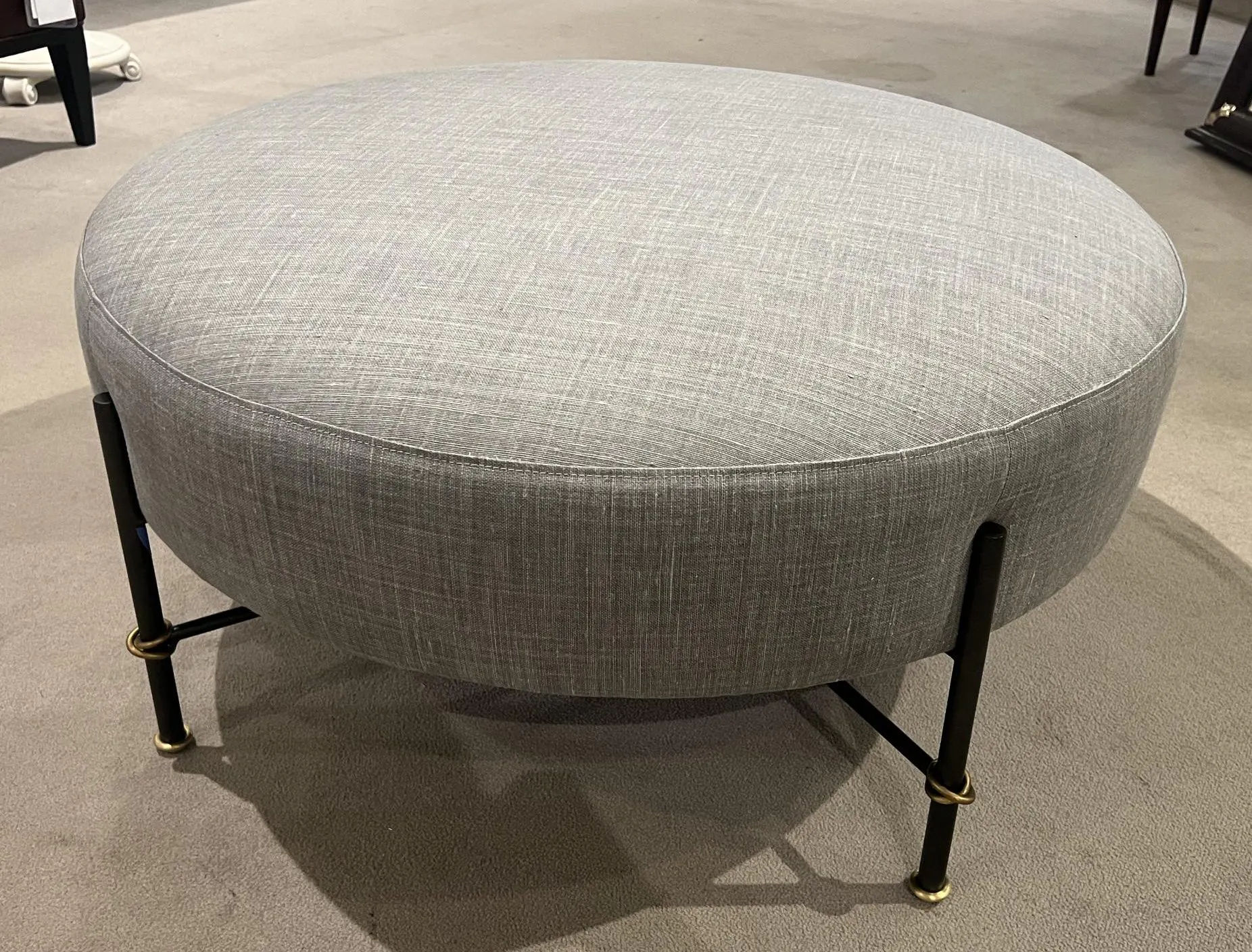 Century TS-CCU-3160-12-F1/180 Dominique Ottoman at Factory Outlets by Hickory Park